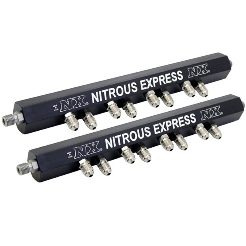 Nitrous Express Distribution Rail Kit (Single Hole Rails) Distribution Blocks Nitrous Express