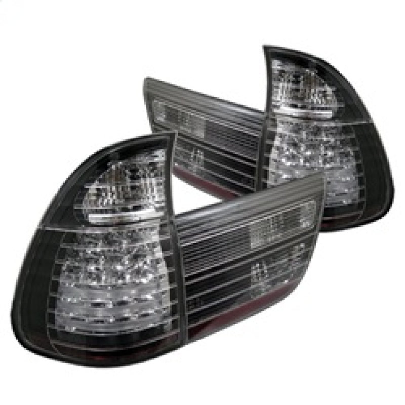 Spyder BMW E53 X5 00-06 4PCS LED Tail Lights Black ALT-YD-BE5300-LED-BK Tail Lights SPYDER