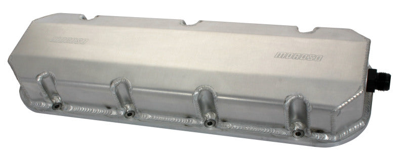 Moroso Chevrolet Big Block (w/Symmetrical Port/Stock Heads) Valve Cover -12An Fitting - Alum - Pair Valve Covers Moroso