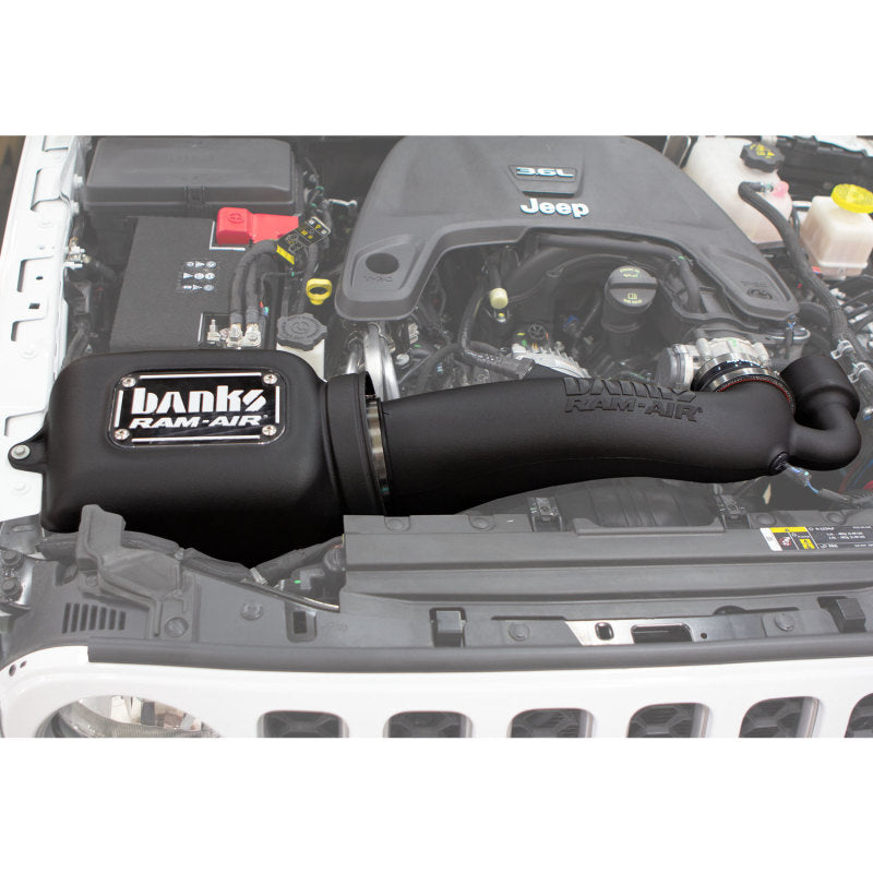 Banks Power 18-20 Jeep 3.6L Wrangler (JL) Ram-Air Intake System - Dry Filter Short Ram Air Intakes Banks Power