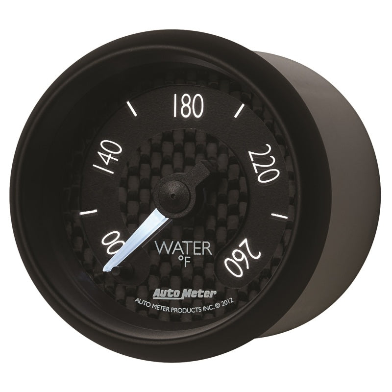 Autometer GT Series 52mm Full Sweep Electronic 100-260 Deg F Water Temperature Gauge Gauges AutoMeter