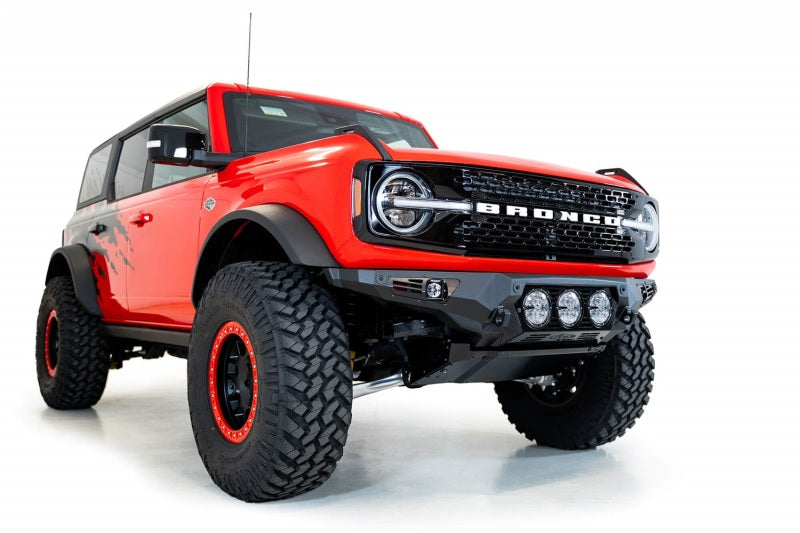 Addictive Desert Designs 21-22 Ford Bronco Bomber Front Bumper (w/ 3 Rigid 360 Mounts) Bumpers - Steel Addictive Desert Designs