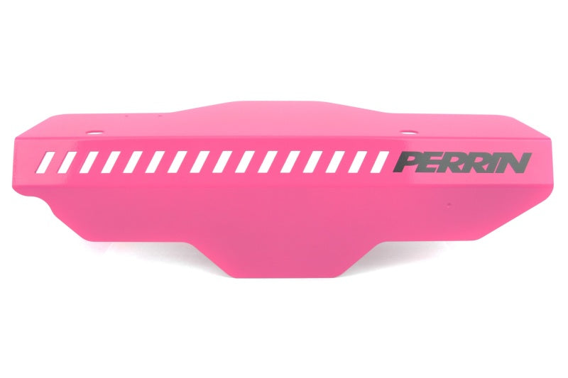 PERRIN 02-14 Subaru WRX / 04-21 STI / 08-11 Impreza Pulley Cover - Hyper Pink Engine Covers Perrin Performance