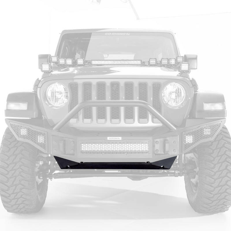Go Rhino 18-20 Jeep Wrangler JL/JLU Rockline Front Bumper Skid Plate Bumpers - Steel Go Rhino