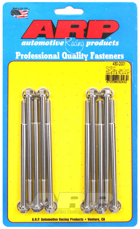 ARP Chevy LS1/LS4/LS6/LM7 5.5, LQ4-6.0 & RL4-4.8 Hex Intake Manifold Bolt Kit Hardware Kits - Other ARP