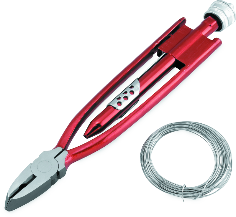 BikeMaster 9in Safety Wire Pliers w/ Wire Tools BikeMaster