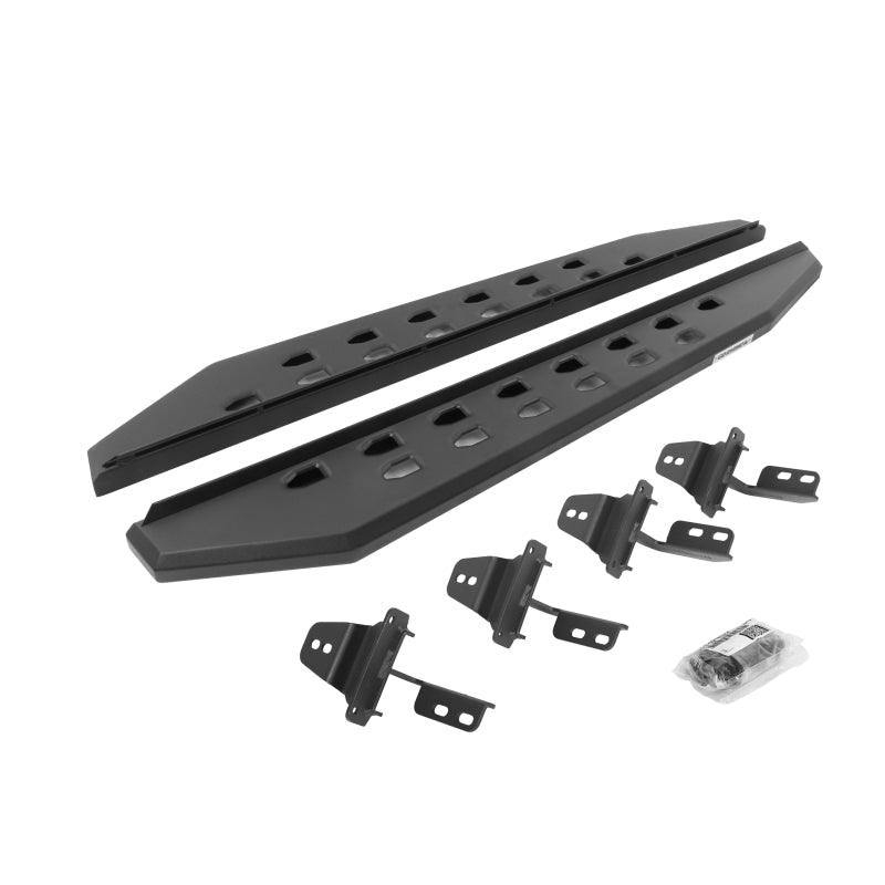 Go Rhino 07-18 Jeep Wrangler JK 2DR RB20 Slim Running Boards Kit (Incl. Brackets) - Tex. Blk Running Boards Go Rhino