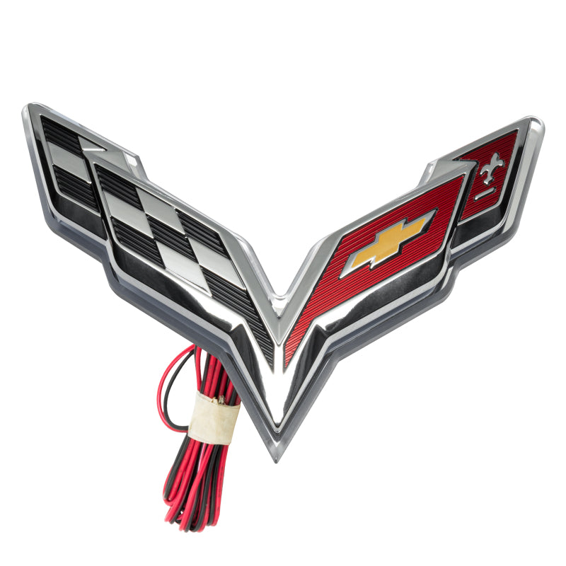 Oracle Corvette C7 Rear Illuminated Emblem - Dual Intensity - Red Light Accessories and Wiring ORACLE Lighting
