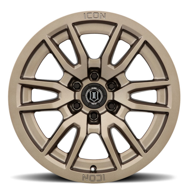 ICON Vector 6 17x8.5 6x135 6mm Offset 5in BS 87.1mm Bore Bronze Wheel Wheels - Cast ICON