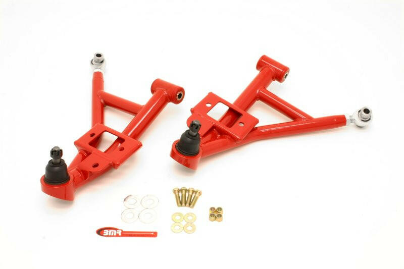 BMR 93-02 F-Body Adj. Lower A-Arms Poly/Rod End Combo - Red Control Arms BMR Suspension