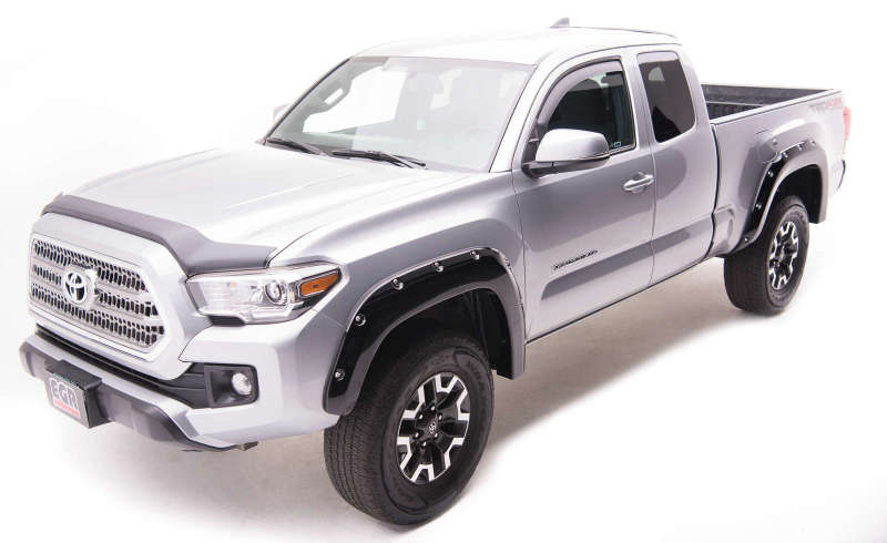 EGR 16+ Toyota Tacoma w/Mudflap Bolt-On Look Color Match Fender Flares - Set - Black Fender Flares EGR