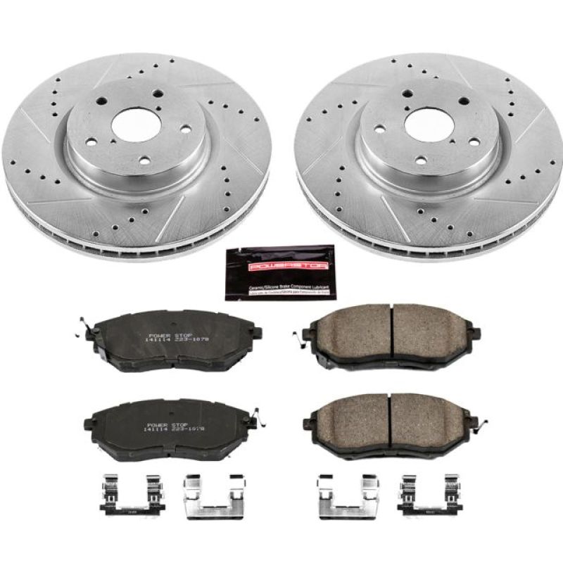 Power Stop 06-07 Subaru B9 Tribeca Front Z23 Evolution Sport Brake Kit Brake Kits - Performance D&S PowerStop
