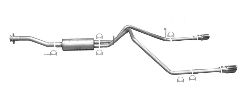 Gibson 15-22 Chevrolet Colorado LT 2.5L 2.25in Cat-Back Dual Split Exhaust - Stainless Catback Gibson