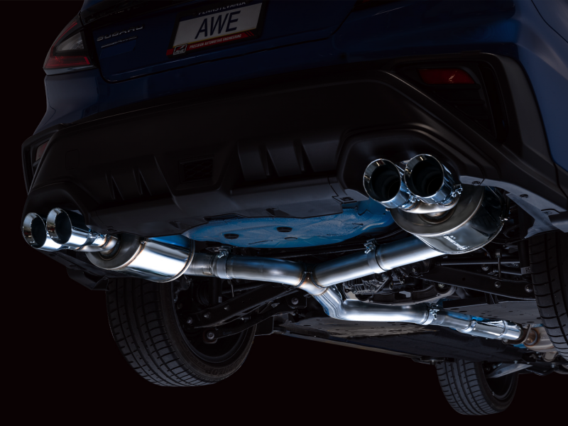 AWE Tuning 2022+ VB Subaru WRX Touring Edition Exhaust - Chrome Silver Tips Catback AWE Tuning