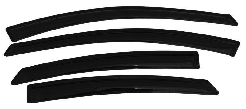 AVS 11-16 Hyundai Elantra (Excl. GT) Ventvisor Outside Mount Window Deflectors 4pc - Smoke Wind Deflectors AVS