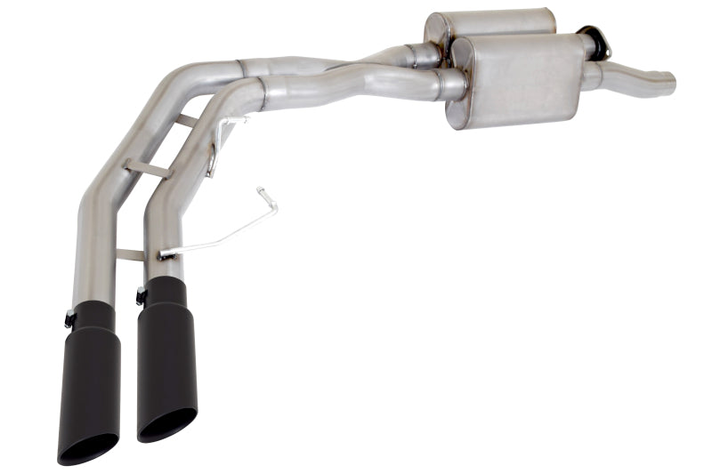 Gibson 17-19 Ford F-150 Raptor 3.5L 3in Cat-Back Super Truck Exhaust - Black Elite Catback Gibson