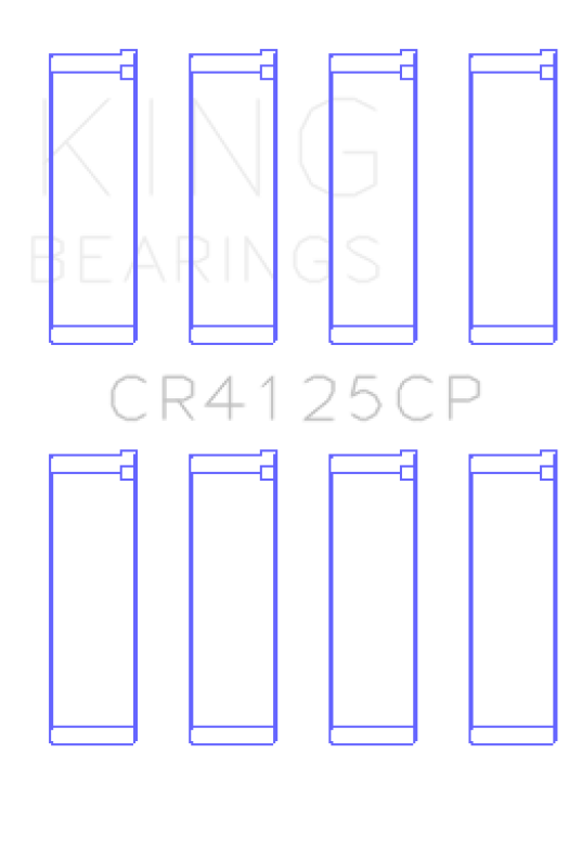 King Subaru EJ20/EJ22/EJ25 (Including Turbo) (0.75 Oversized) Performance Rod Bearing - Set of 4 Bearings King Engine Bearings