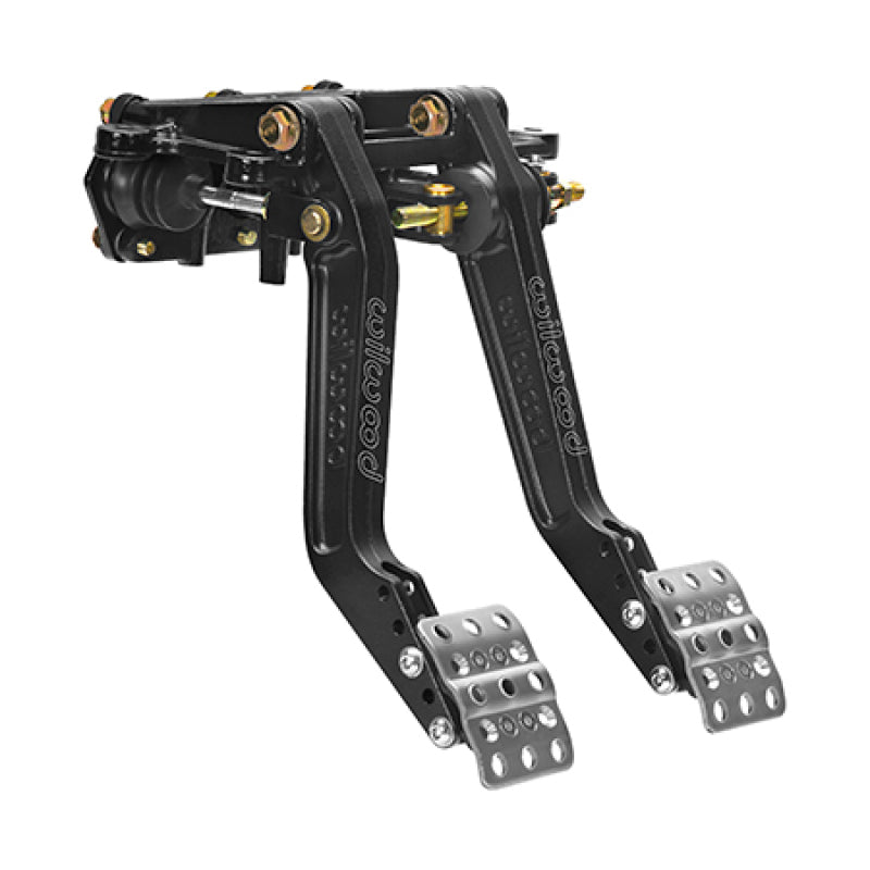 Wilwood Adjustable Balance Bar Brake w/ Offset Clutch Combo - Triple MC - Swing Mount - 5.50-6.25:1 Pedals Wilwood