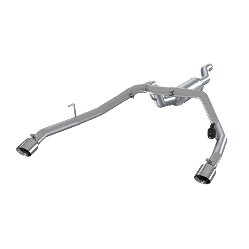 MBRP 2020 Jeep Gladiator 3.6L 2.5in Dual Rear Exit Cat Back Exhaust Aluminized Catback MBRP