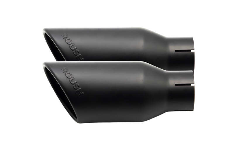 Roush 15-24 Ford F-150 5.0L 4in Black Exhaust Dual Tips - Pair Tips Roush
