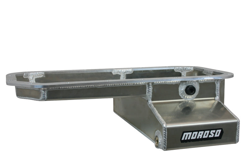 Moroso Toyota 2RZFE/3RZFE Kicked Out Wet Sump 5qt 5.5in Aluminum Oil Pan Oil Pans Moroso