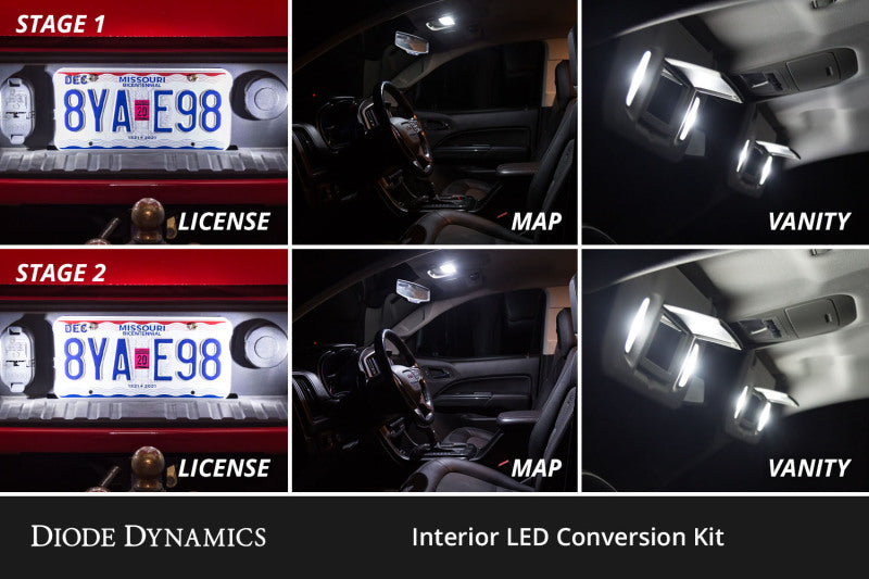Diode Dynamics 17-20 d F-150 Raptor Interior LED Kit Cool White Stage 2 Dash & Interior Trim Diode Dynamics