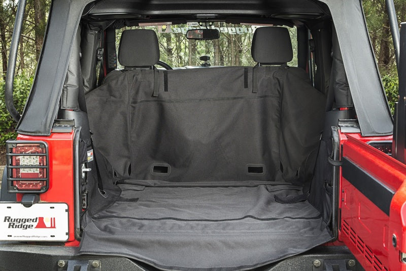 Rugged Ridge C3 Cargo Cover W/O Subwoofer 07-18 Jeep Wrangler JK 2 Door Car Covers Rugged Ridge