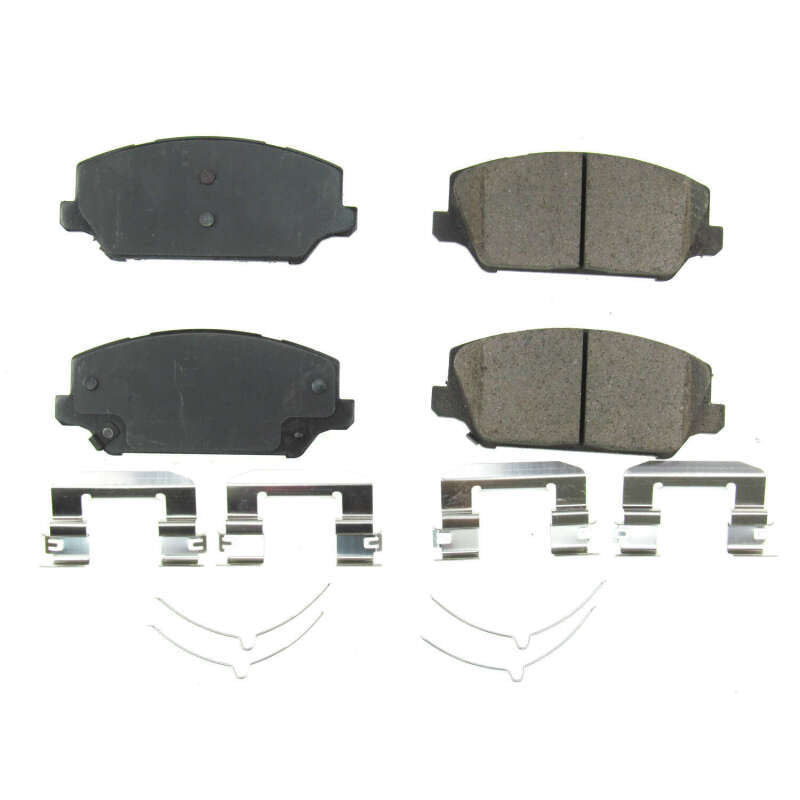 Power Stop 17-18 Kia Cadenza Front Z17 Evolution Ceramic Brake Pads w/Hardware Brake Pads - OE PowerStop