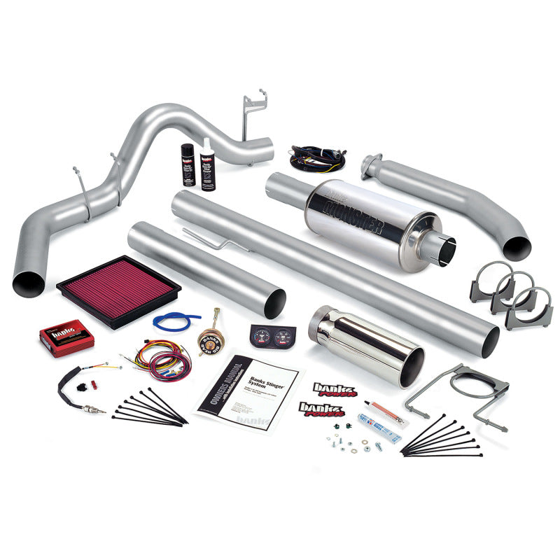 Banks Power 01 Dodge 5.9L 245Hp Ext Cab Stinger System - SS Single Exhaust w/ Chrome Tip Catback Banks Power