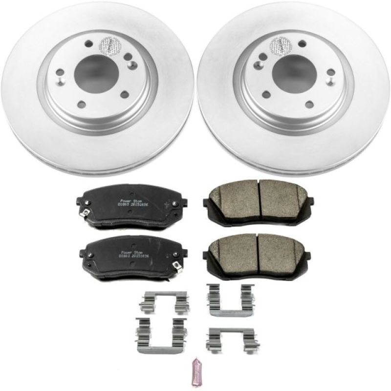 Power Stop 15-16 Hyundai Sonata Front Z17 Evolution Geomet Coated Brake Kit Brake Kits - Performance Blank PowerStop