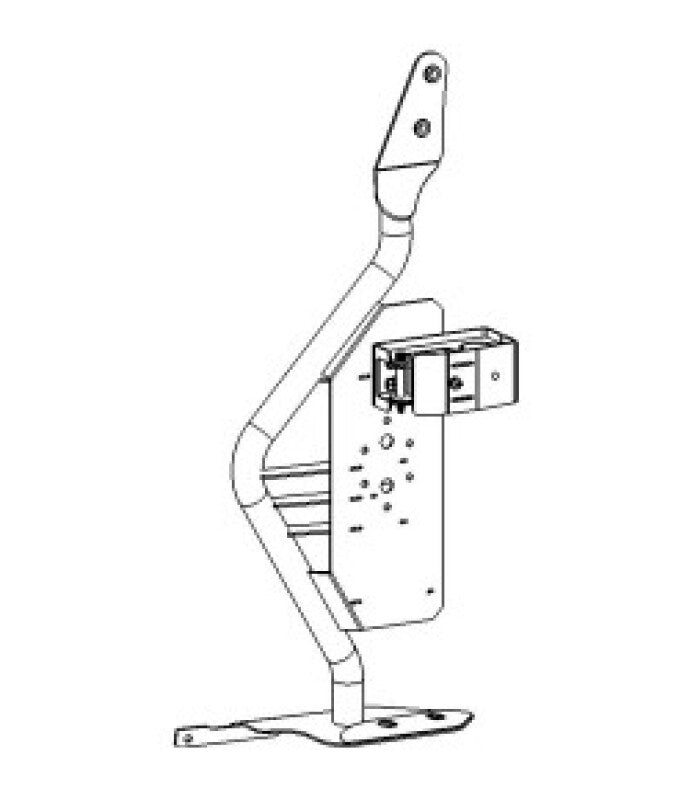 Go Rhino 07-18 Jeep Wrangler JK/JKU Front Fender Jack Mount for Hi-Lift Jack - Tex. Blk Jacks Go Rhino