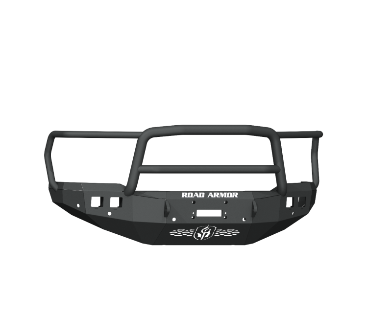 Road Armor 19-20 Ram 2500 Stealth Front Winch Bumper w/Lonestar Guard/6 Sensor Holes - Tex Blk Bumpers - Steel Road Armor
