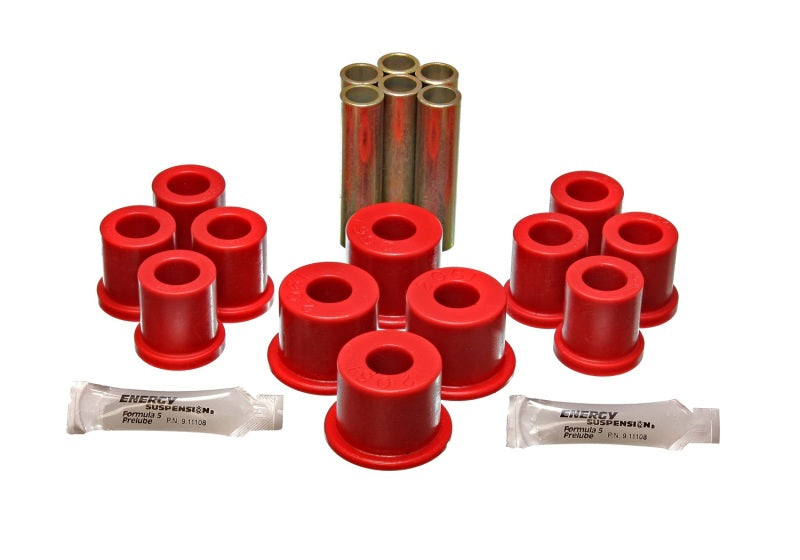 Energy Suspension Fd 4 Wd Frt Sprg Bush Set - Red Bushing Kits Energy Suspension