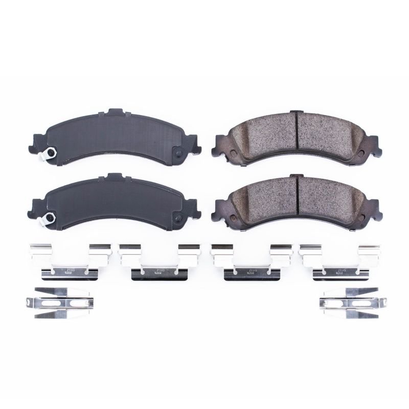 Power Stop 02-06 Cadillac Escalade Rear Z17 Evolution Ceramic Brake Pads w/Hardware Brake Pads - OE PowerStop