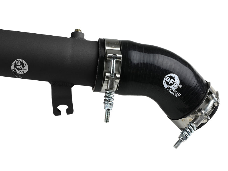 aFe BladeRunner 2.5in Aluminum Hot Side Charge Pipe 15-20 Subaru WRX 2.0T - Black Intercoolers aFe