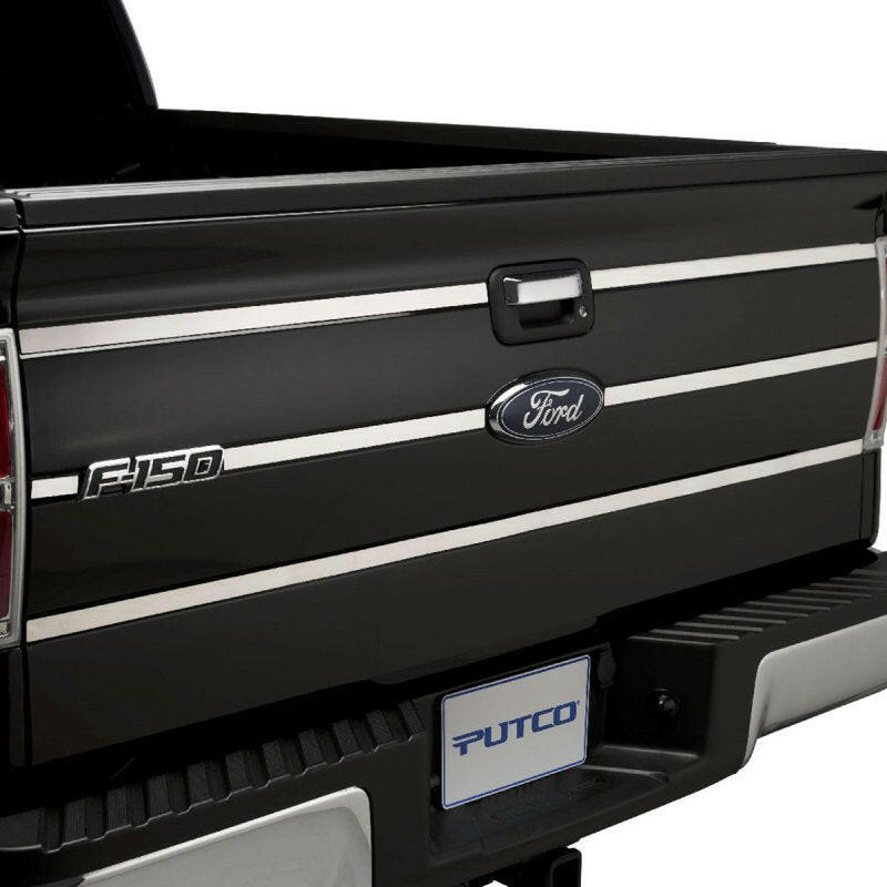 Putco 09-14 Ford F-150 - SS Tailgate Accent - 6pcs (3 Horizontal Lines) Tailgate Accents Exterior Trim Putco