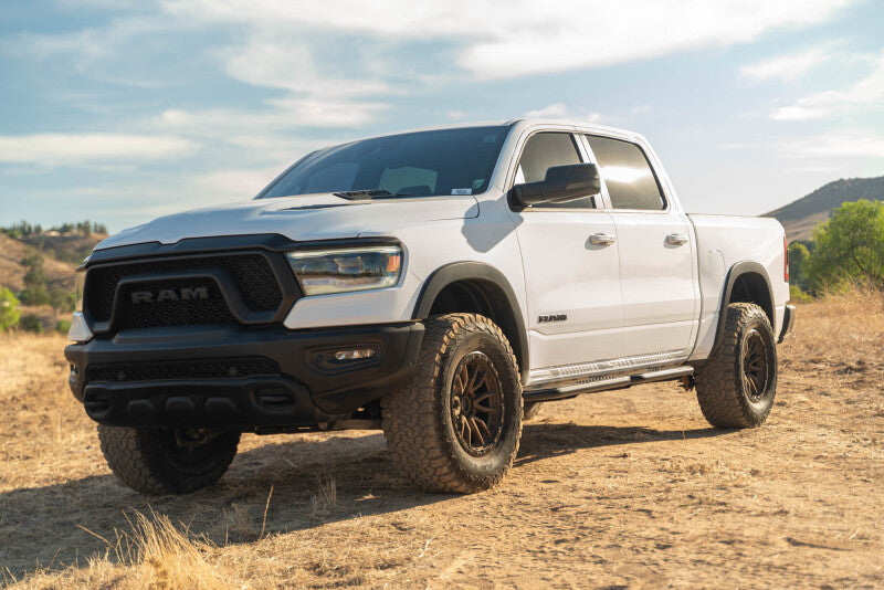 DV8 Offroad 19-25 RAM 1500 Crew Cab OE Plus Side Steps - Black Steel Side Steps DV8 Offroad