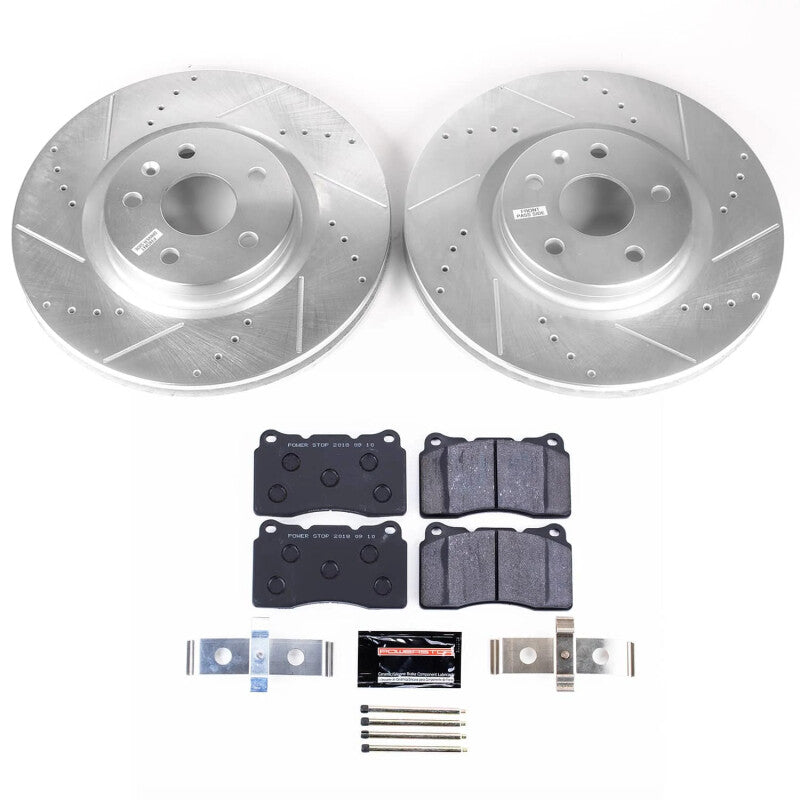 Power Stop 13-19 Cadillac XTS Front Track Day Brake Kit Brake Kits - Performance Blank PowerStop