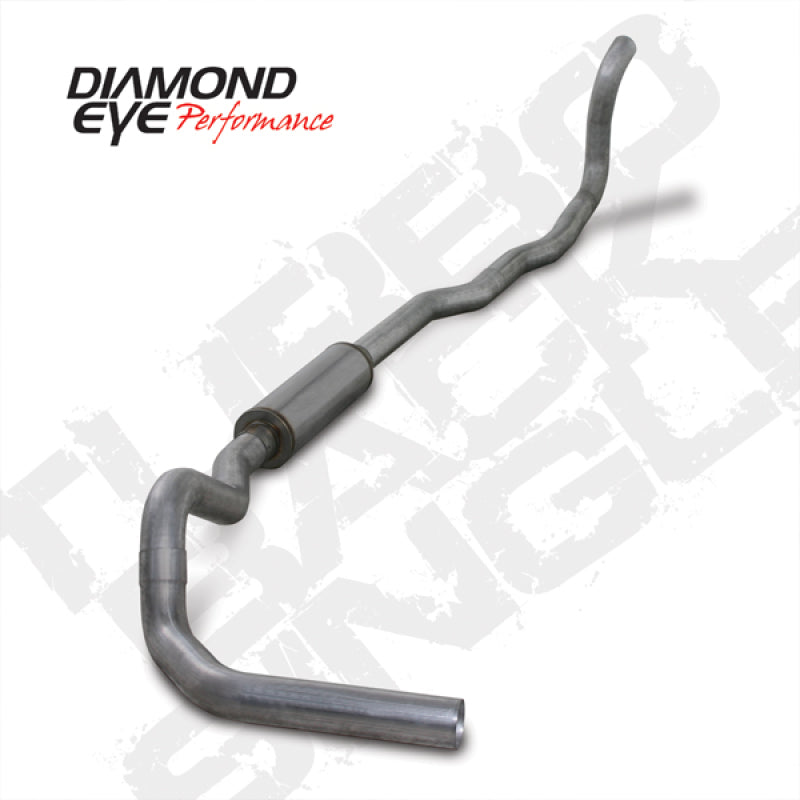 Diamond Eye KIT 4in TB SGL AL: 4-WHEEL DRIVE ONLY 89-93 DODGE CUMMINS 5.9L Turbo Back Diamond Eye Performance