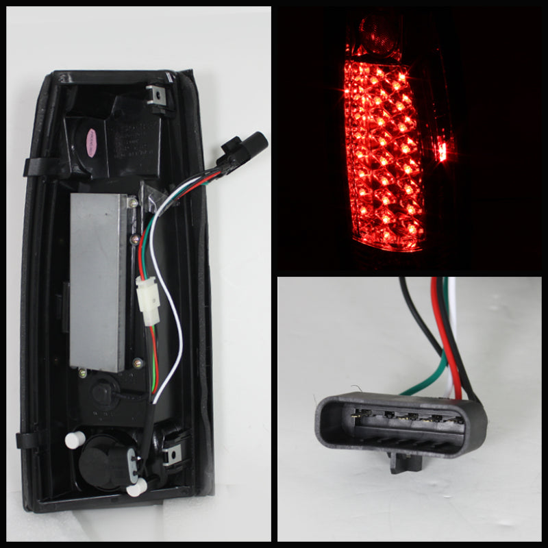 Spyder Chevy C/K Series 1500 88-98/Blazer 92-94 LED Tail Lights Chrm ALT-YD-CCK88-LED-C Tail Lights SPYDER