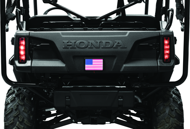 Kuryakyn Freedom Flag LED 4in X 6in Black Brackets Kuryakyn