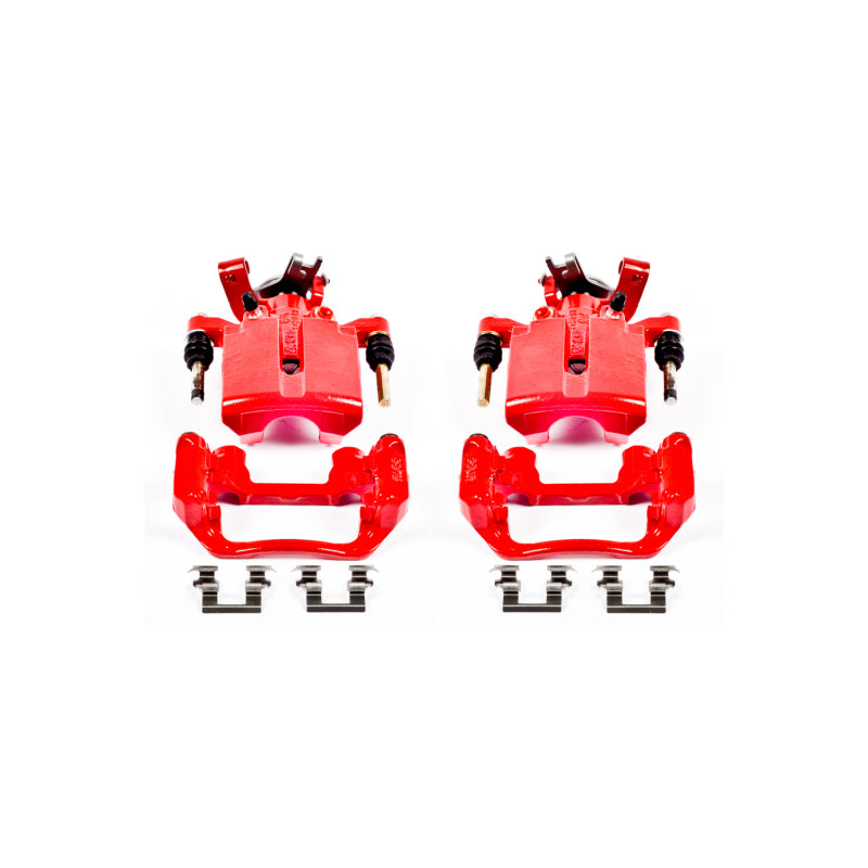 Power Stop 05-08 Chevrolet Cobalt Rear Red Calipers w/Brackets - Pair Brake Calipers - Perf PowerStop