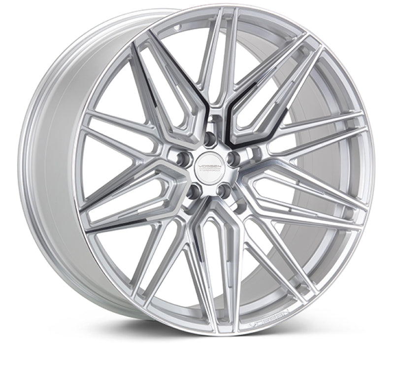 Vossen HF-7 20X10.5 / 5X112 / ET25 / Deep Face / 66.5 - Silver Polished Wheel Wheels - Forged Vossen