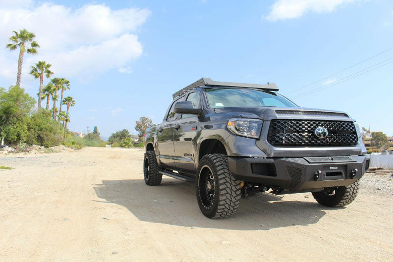 Go Rhino 19-21 Toyota Tundra CrewMax Ceros Low Profile Roof Rack - Tex. Blk Roof Rack Go Rhino