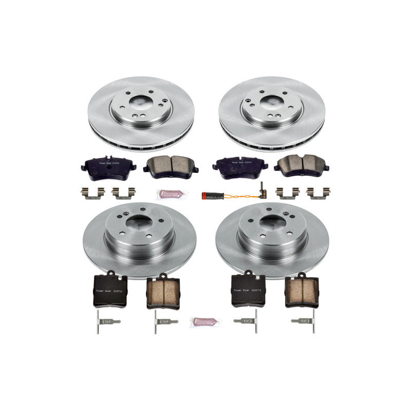 Power Stop 2003 Mercedes-Benz C230 Front & Rear Autospecialty Brake Kit Brake Kits - OE PowerStop