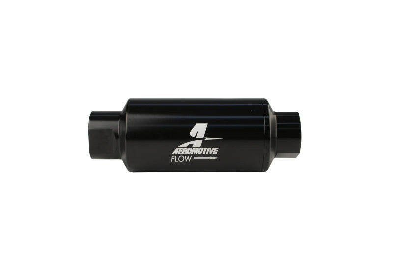 Aeromotive In-Line Filter - AN-10 - Black - 10 Micron Fuel Filters Aeromotive
