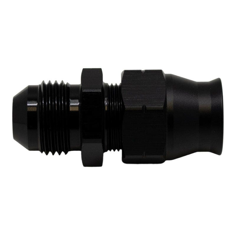 DeatschWerks 8AN Male Flare to 1/2in Hardline Compression Adapter - Anodized Matte Black Fuel Components Misc DeatschWerks