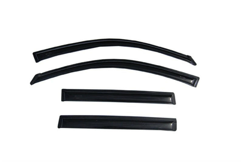 AVS 08-13 Toyota Highlander Ventvisor Outside Mount Window Deflectors 4pc - Smoke Wind Deflectors AVS