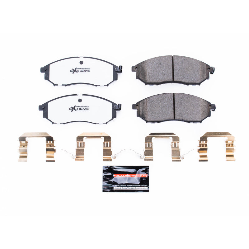 Power Stop 08-12 Infiniti EX35 Front Z26 Extreme Street Brake Pads w/Hardware Brake Pads - Performance PowerStop