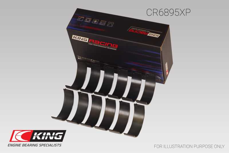 King Ford Ecoboost 3.5L V6 pMaxBlack Coated Connecting Rod Bearing Set - Size +0.25mm Bearings King Engine Bearings